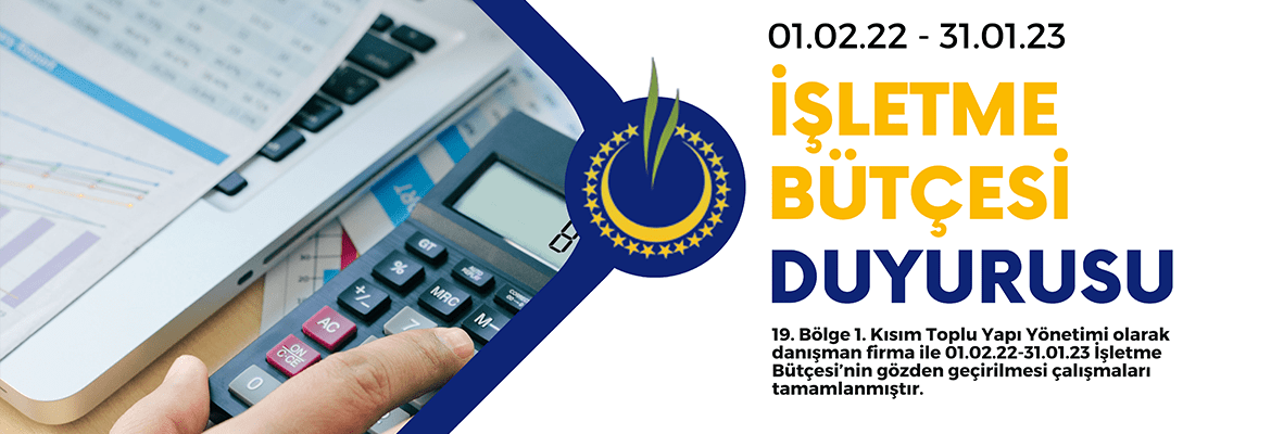 işletme bütçesi duyuru önyazısı